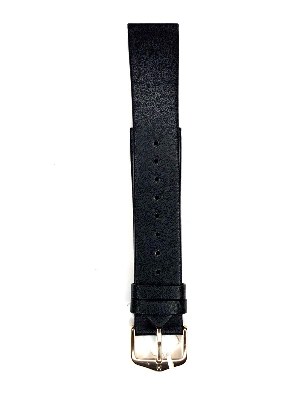 Hirsch Diamond Calf Black Leather Watch Strap - 20mm (Size L)